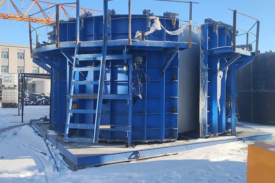 Molde de torre híbrida de turbina eólica2